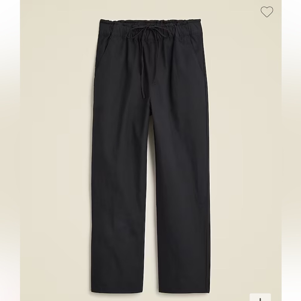 J crew Drawstring pant in cotton blend